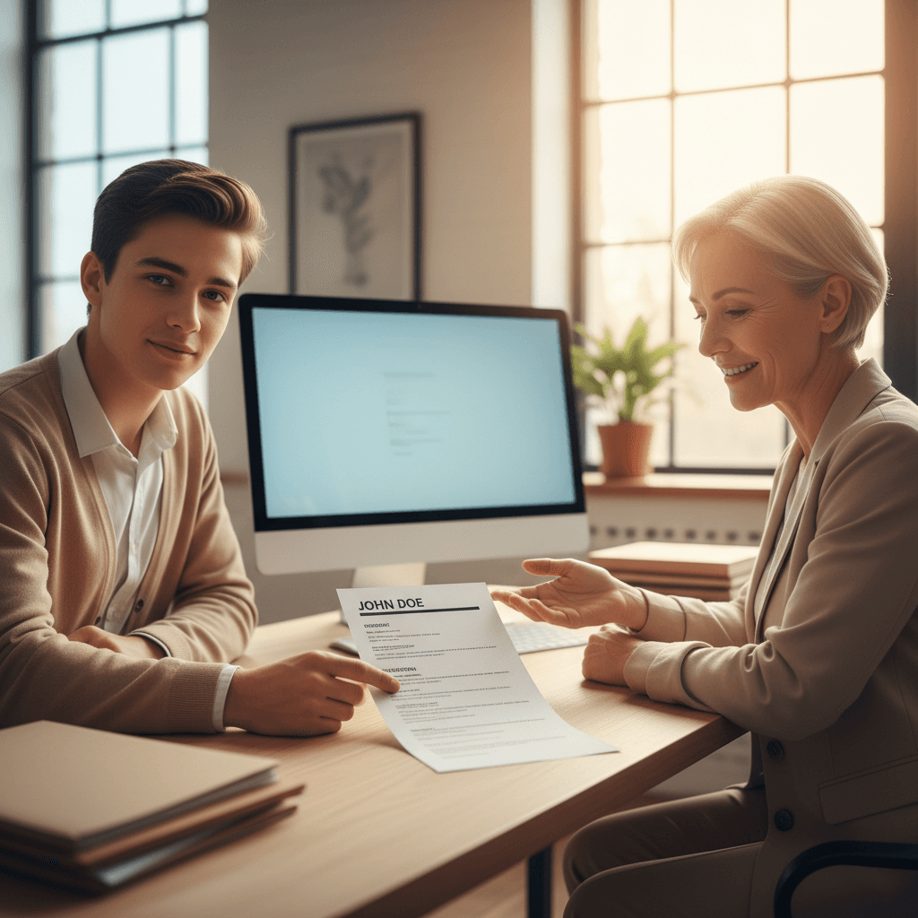 Resume review and career preparation with mentor guidance