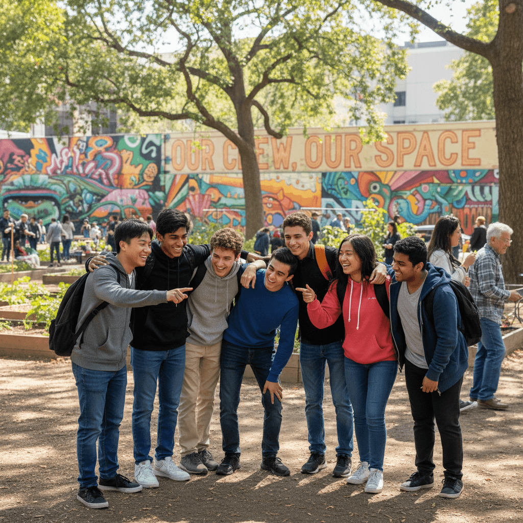 Youth participants building community and relationships