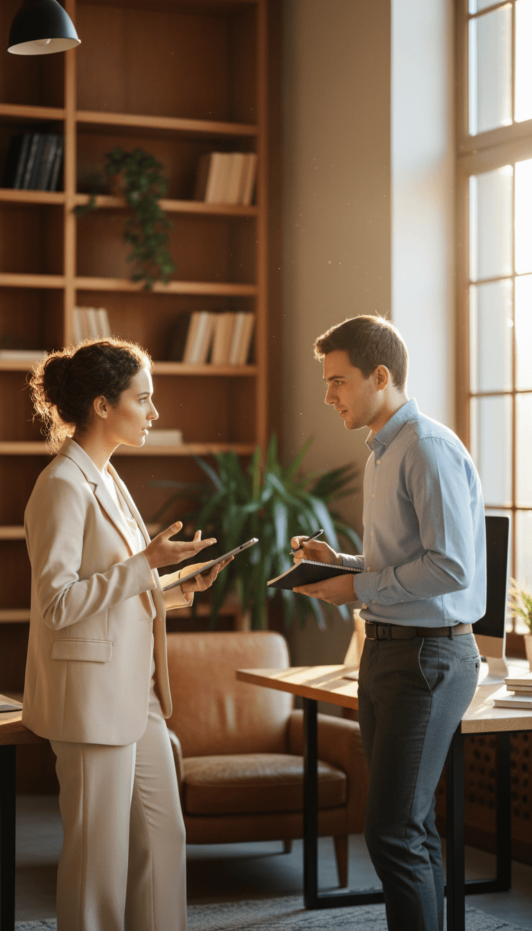 Young people participating in mentorship and professional development discussion