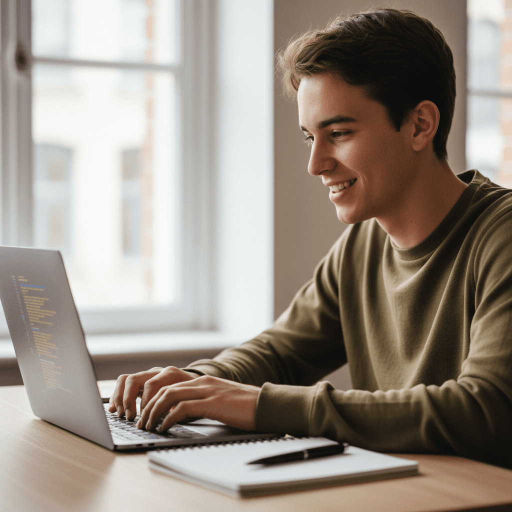 Young person engaged in job readiness training