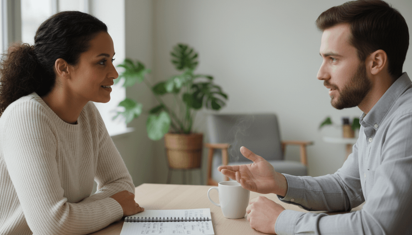 Mentor showing youth career opportunities in a professional workplace
